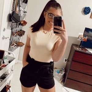 Black Paperbag Shorts